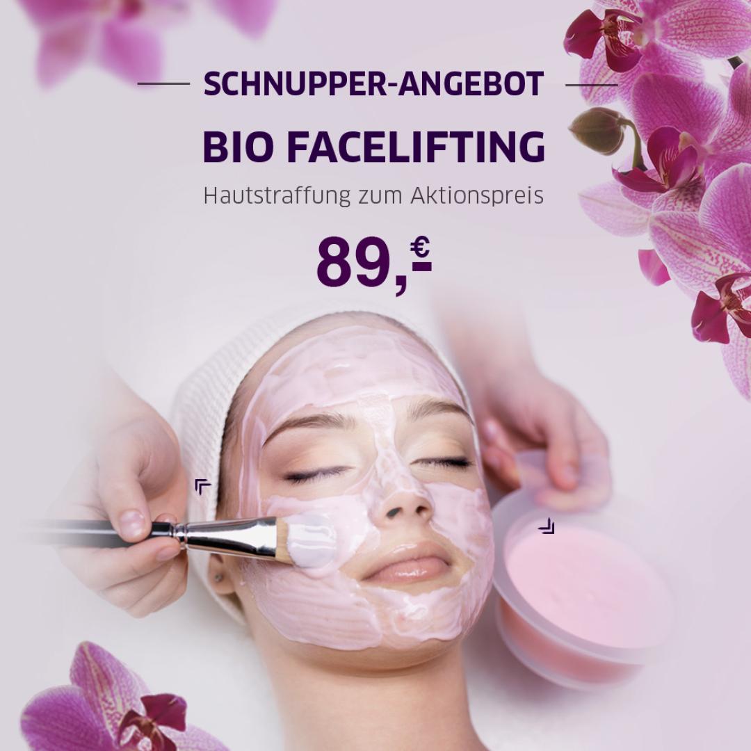 Schnupper Angebot BIO Facelifting zum Aktionspreis